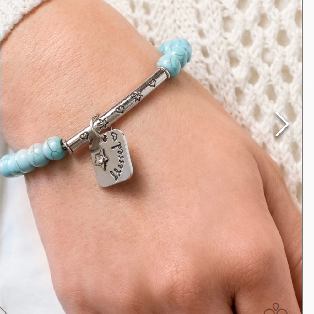 Rustic Reminder - Blue Bracelet